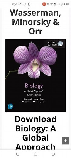 Biology: A Global Approach (12th Global Edition by Campbell free PDF Download