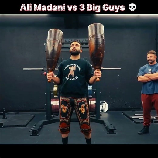 3 Bodybuilders vs Ali Madani 💪 Who Wins #viralshort #motivation ‪@LarryWheels‬