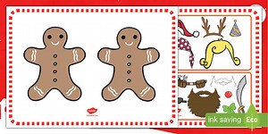 Dress Up Gingerbread Character Paper Model