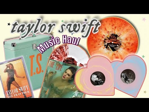 Taylor Swift Music Haul! The Eras Tour Cassettes, Showgirl Holiday Vinyls, & Lover Live From Paris