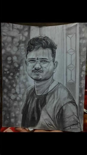 Realistic portrait #portrait #art #sketch #radheraniart #shorts