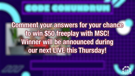 Get ready to crack clever codes and compete to be the first to decipher hidden messages! ️‍♂️ Check out the game we played on our live, April 4, 2024 - Code Conundrum! Be sure to tune into our Facebook LIVE every Thursday at 4:50 pm CST to play a new game with us and be entered to win one of our awesome prizes. https://www.facebook.com/events/ | URComped | Facebook