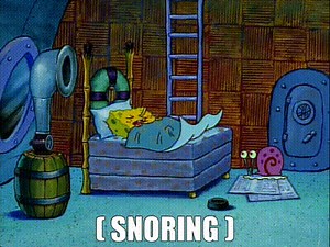 ( snoring )