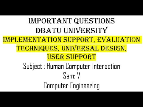 Human Computer Interaction Chapter 3 Important Questions DBATU HCI Sem 5 Computer Engineering