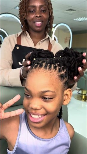 Simple locstyle for kids❤️ #locsstyles #kidslocstyles #subscribe #kidswithlocs