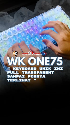 Rumah Keyboard on Instagram: "✨ WEIKAV ONE75 hadir dengan desain transparan 🧊 dan fitur RGB backlit yang memukau. Keyboard ini menggunakan gasket mount untuk stabilitas ekstra dan dilengkapi dengan switch yang kompatibel dengan 3 dan 5 pin. Dengan 3 mode konektivitas (USB Type-C, Bluetooth, Wireless), keyboard ini mendukung berbagai perangkat seperti Windows, Mac, iOS, dan Android. Kapasitas baterai 4000mAh memastikan penggunaan lebih lama. Dengan layout 75% dan 82 tombol, WEIKAV ONE75 adalah p