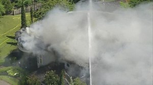 Crews battle 3-alarm house fire in Spring