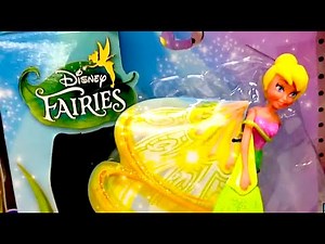 Flying Tinkerbell DISNEY FAIRIES Light-Up Sky High Tink Toy Video Review