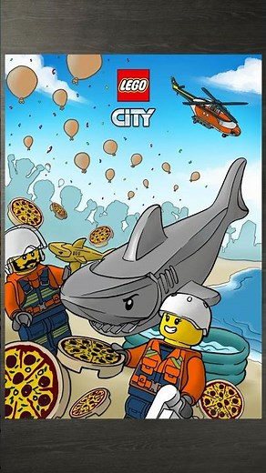 SHARK AND RESCUE!! 🦈🌊 #LEGOCity #HeroStory