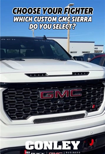 Choose Your GMC Sierra at Conley Buick GMC
