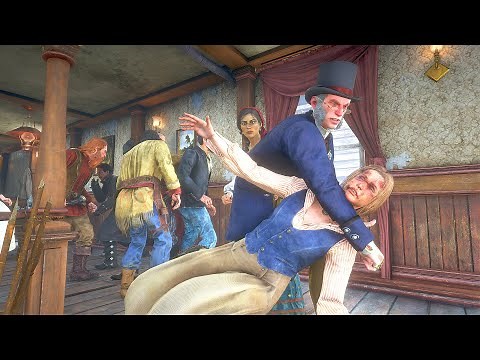 RDR2 Battle Royale 16 Saloon Fight Free For All Red Dead Redemption 2 NPC Fights