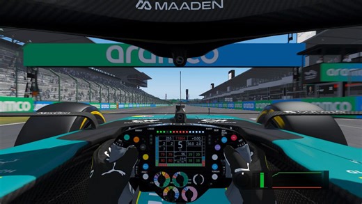 Aston Martin AMR26 steering wheel (new for 2026). Testing how would it look from driver POV in Assetto Corsa while also testing Formula Ultra 26 CSP beta version (with super clipping).
