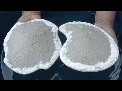 ASMR Relaxing silky smooth full Dusty Dry paste play pouring in 💦🌊🥶