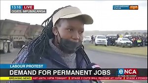 9.8K views · 69 reactions | Workers at Eskom’s subsidiary Rotek Industries are protesting at a power plant in Ogies, Mpumalanga. They want to be permanently employed and retrenchments there to stop. #eNCA’s Nqobile Madlala is on the scene. #DStv403 #TheMiddayView | eNCAnews | Facebook