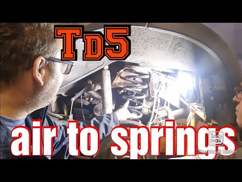 land rover discovery td5 converted to springs from air. how to.
