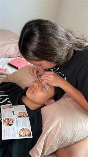𝐛𝐞𝐥𝐨𝐯𝐞𝐝bbs_ on Instagram: "Not about the lashes. About us. About this moment. Il hold onto forever @luxe ✨ #ad #lashlift #daughters Use code Beloved10"