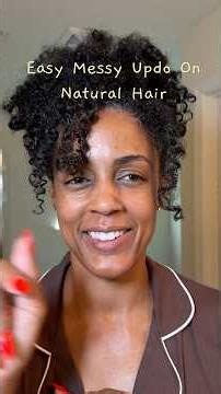 Easy Natural Hairstyle Updo for Black Women with Natural Hair Tutorial Using No Heat and Low Tension