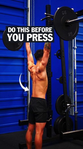 123K views · 10K reactions | Quick tip for a stronger and safer press. First, squeeze your glutes and squeeze your core. Then, push your elbows forward directly under your hands. This will help enable you to press the bar directly up in a straight line without arching your lower back. Make sure to give me a follow for more tips just like this. And head to the link in my bio to find out which program is right for you to build muscle and lose fat using science. | Jeremy Ethier | Facebook