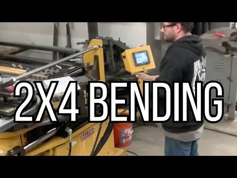 Mandrel bending some 2x4 rectangle tube