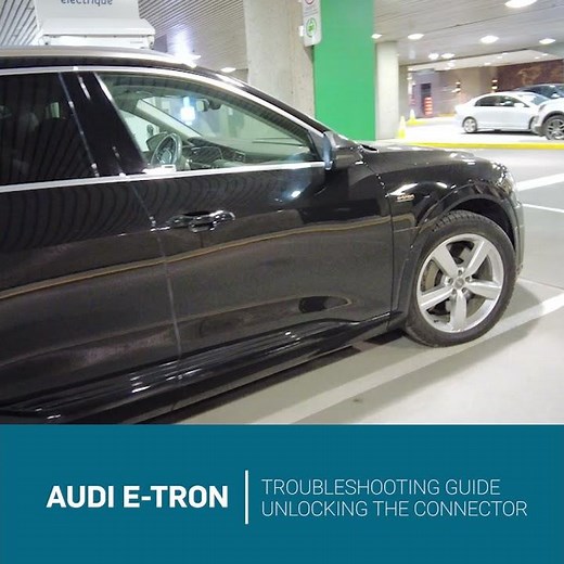 Removing the stuck connector – Audi Etron