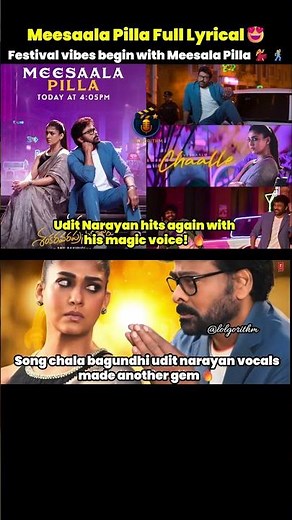 Udit Narayan Hits Again! Meesala Pilla Full Song Out Now | Anil Ravipudi #trending #anilravipudi
