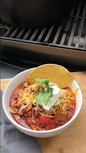 Smoked Tri Tip Chili #NationalChiliDay #Shorts