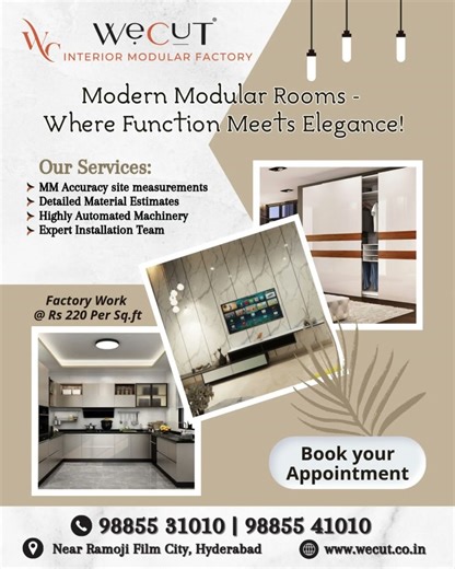 Modern Modular Rooms, Where Function Meets Elegance #wecutinteriors #interior #reels #homeinteriors