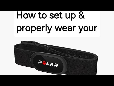 How to Set up and wear a Polar H10 heart rate monitor with a universal strap.