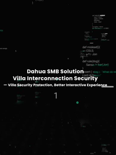 𝗗𝗮𝗵𝘂𝗮 𝗦𝗠𝗕 𝗦𝗼𝗹𝘂𝘁𝗶𝗼𝗻 | 𝗩𝗶𝗹𝗹𝗮 𝗜𝗻𝘁𝗲𝗿𝗰𝗼𝗻𝗻𝗲𝗰𝘁𝗶𝗼𝗻 𝗦𝗲𝗰𝘂𝗿𝗶𝘁𝘆 Dahua’s SMB Solution simplifies villa security by unifying alarm systems, CCTV, and video intercoms into one intelligent platform—delivering seamless control, faster response, and an improved user experience. With Villa Interconnection Security, AI cameras function as alarm detectors, alarms trigger automatic video recording, intercom footage is stored on the NVR, and the entire system can be managed 
