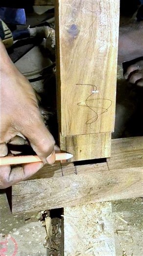 How To Make a Work Chair setting 🪑 Wood chair legs joint perfect tarike #chair #make #skills