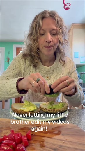 Letting kids play with food helps to encourage a love of eating and a sense of agency over the process of feeding oneself. Thanks for waiting patiently for my brother and me to collaborate again. We’ve had some important family matters to attend to. We’re happy you enjoy our shenanigans! Smoosh. 🥑 @john schauster