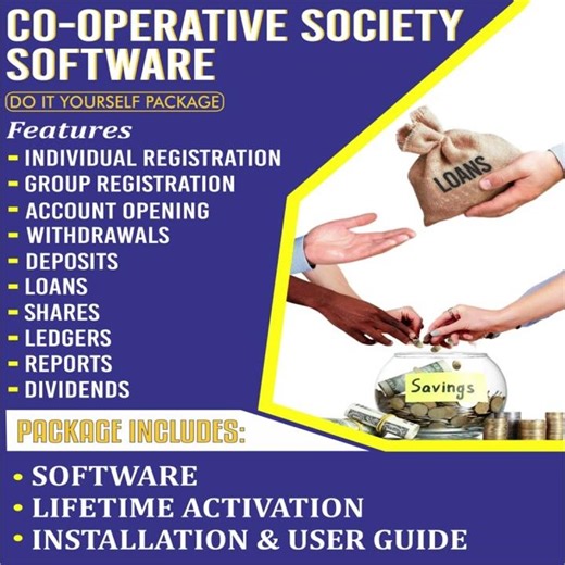 Offline Co operative and Sacco Software video