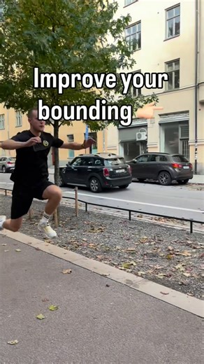 Joel Hansson on Instagram: "Bounding is a staple movement in plyometrics that we can vary in so many ways depending on what we want to improve When we do regular bounding (alternating left-right) like you see in the video, we want to minimize the time you spend on the ground and ”pop” up quickly A great place to begin to improve this quality is by intentionally keeping your knees low while you’re bounding Don’t worry if it feels a bit off in the beginning, focus your attention on your interactio