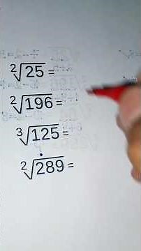 Easy Way to Find Square Roots and Cube Roots