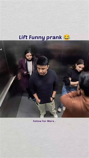reel addiction on Instagram: "Lift Funny prank 😂😅"