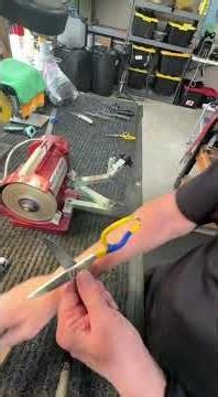 Sharpening Electrician Scissors and Cable Splicing Knives #houstonsharpening