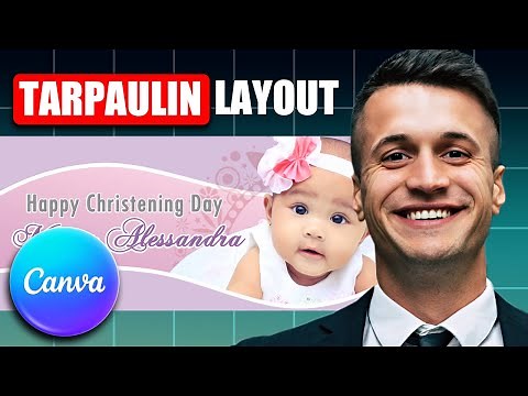 How To Create Tarpaulin Layout In Canva | Canva Tarpaulin Tutorial For Beginners