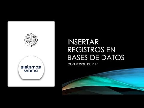 Como insertar registros con MySQLi de PHP