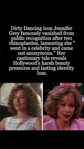 Jennifer Grey's Regret: The Nose Job That Changed Everything #JenniferGrey #DirtyDancing #Friends