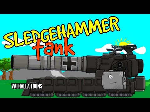 How To Draw a Cartoon Tank, Sledgehammer Tank from Valhalla Toons - Cartoons About Tanks