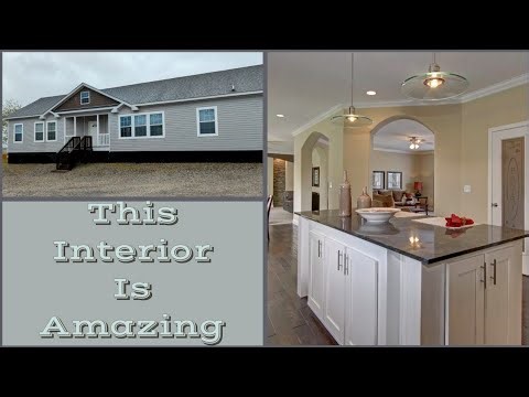 We love the interior of this modular home.