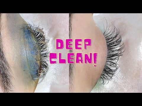 Lash DEEP Cleaning *ODDLY SATISFYING* PART 1