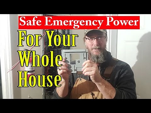 Emergency Use : Generator to House Power Safety Device and Install || Generator Interlock Kit