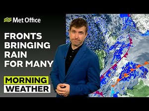 13/01/2026 - Fronts tracking across UK - Morning Weather Forecast UK – Met Office Weather