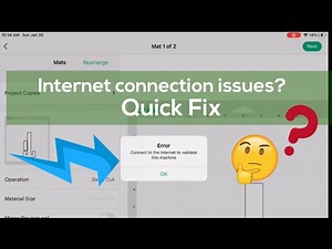 How to fix cricut connect to internet error