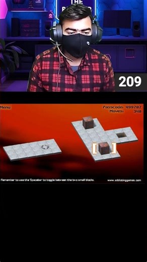 Bloxorz Level 8 Trick Solve ⚡ | Satisfying Puzzle Clip #bloxorzgame #bloxorzsolution #shortsvideo