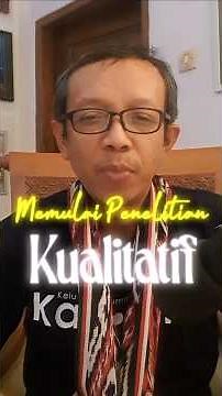 Tips memulai menyusun proposal penelitian kualitatif. #kualitatif #penelitiankualitatif