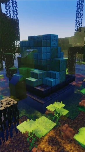 Frog Fountain Tutorial #minecraft #minecraftbuilding #tutorial #stepbystep #satisfying