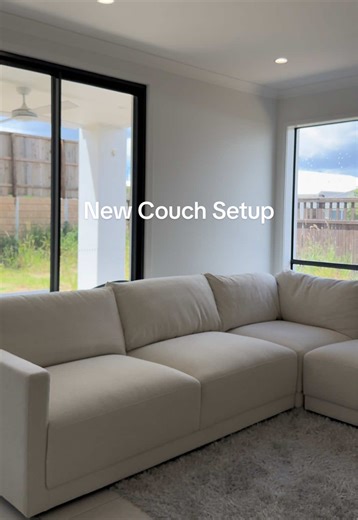 Help me find a cute coffee table please ☕️ @James Lane 🤍 #newcouch #home #unboxing #setup #furniture