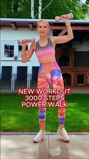 3000 Steps Power Walk Workout 🔥 With Dumbbells | Standing Cardio Fat Burn